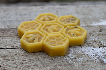 Lavender or Sage infused 100% beeswax Melts. Vermont grown & made!